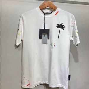 Palm Angels paint splatter logo-print T-shirt XL